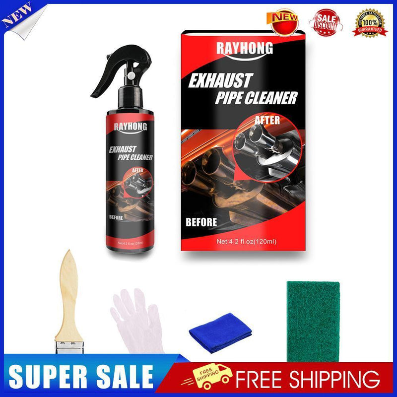 Metal Surface Rust Remover Motorcycle Car Exhaust Pipe Cleaner Kits (120ml)