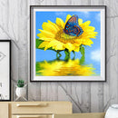 5D DIY Full Drill Diamond Painting Positive Sunflower Embroidery Needlework Set