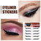 Glitter Eyeliner Stickers Longlasting Self-Adhesive Eyelid Strips for Women