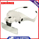 1.0 X-3.5X 5 Lens Magnifier Adjustable Headband Magnifier Magnifiers with 2 LED Lamp KB
