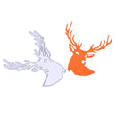 Deer Head Cutting Dies Stencils Scrapbook Embossing DIY Craft Card Gift-177665