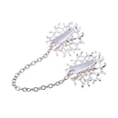 Snowflake Shape Shirt Collar Clips Duck Clip Clasps Cardigan Clip Shawl Brooch