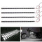 4pcs 30cm/11.8 in 15LED waterproof flexible car truck grill light strips university