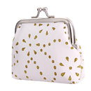 Women Kids Hollow Mini Coin Wallets PU Leather Clip Card Clutch Holder Case