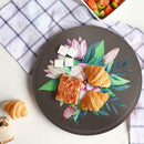 Crystal Epoxy Mold Round Fruit Dessert Storage Tray Handmade Silicone Mold W0B1
