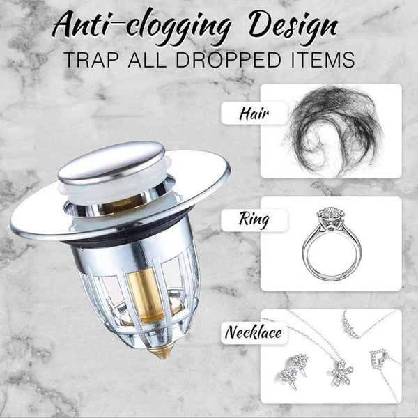 Drain Filter With Anti-clogging Basket Sink Drain Stopper Sink Drain Plug