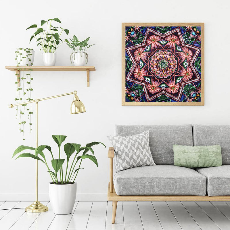 5D DIY Special Shaped Diamond Painting Mandala Cross Stitch Kits Home Wall Decor