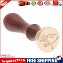 Copper Head Stamp DIY Paint Wax Envelope Sealing Seal with Wood Handle(m008