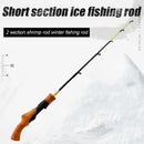 Ice Fishing Rod River Shrimp Winter Carp Fishing Pole Tackle (Gun Handle)