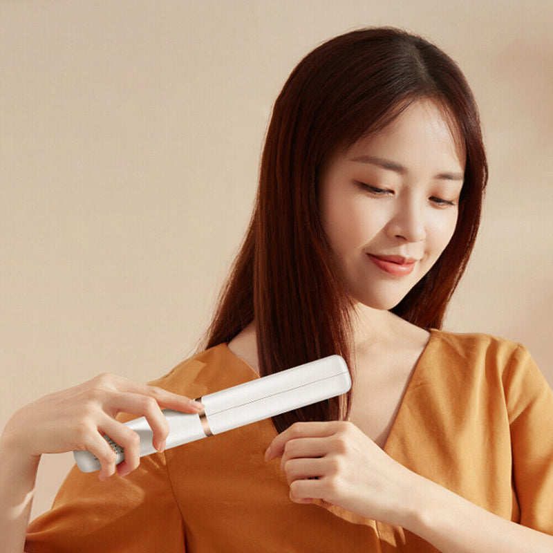 Hot Air Combs Portable Cordless Hair Straightener Curler Hairdressing Salon Tool