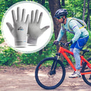 #A Ice Silk Adults Gloves Summer Breathable Sports Riding Full Finger Hand Glove