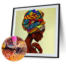 Diamond Painting Ethnic Girls Full Round Drill Picture of Rhinestone DIY Drawing
