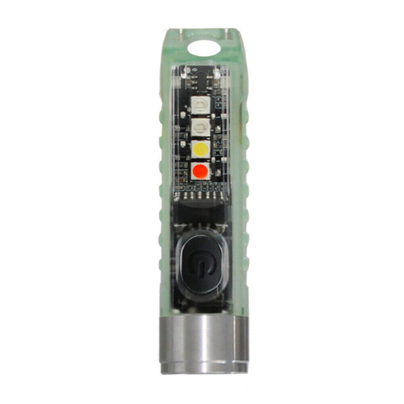 Keychain LED Flashlight Mini Pocket Torch for Outdoor EDC Emergency (Green)