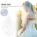 Double-layered Modeling Yarn Elegant Veil Short Tulle Wedding Accessories