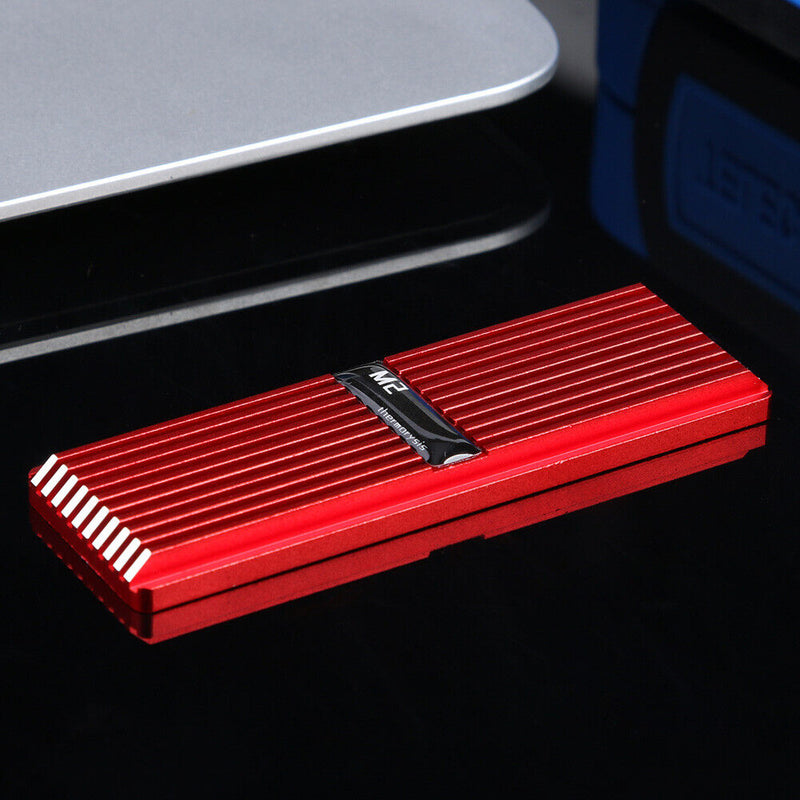 SSD Heatsink Radiator Cooler M.2 2280 NVME Heat Dissipation Pads (Red) Newly