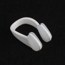 Soft Silicone Swimming Earplugs Nose Clip Diving Surfing Nose Clips (White)