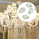 10x 28mm Clear Glass Crystal Prism Tear Drop DIY Pendant Chandelier Jewelry U0J9