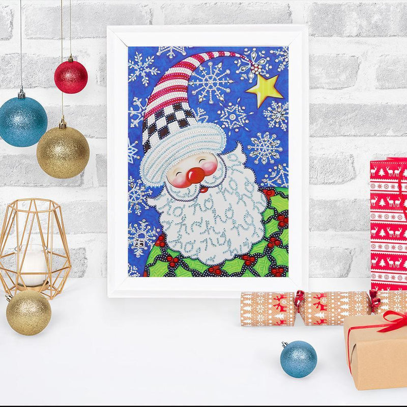 5D DIY Special Shaped Diamond Painting Santa Claus Cross Stitch Kits Needlework