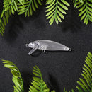 5.5cm 3.5g Plastic Transparent Blank Fishing Lure Hard Bait without Hook Wobbler