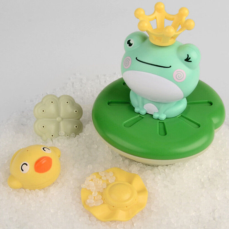 USB Charging Water Play Spray Frog Toddler Baby Bath Swim Pool Cute Toys