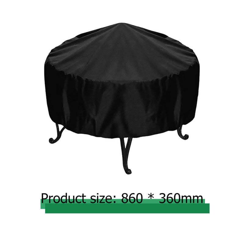 Round BBQ Grill Cover, Waterproof Barbecue Oven Protector (86 X 36cm) Newly