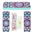 DIY Mandala Special Shaped Diamond Painting Students Pencil Storage Box Newly