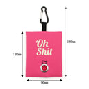 Pets Garbage Poop Bag Dispenser Dog Poop Waste Bag Holder Organizer (Pink)