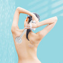 Long Handle Exfoliating Bath Skin Brush Body Scrub Shower Cleaning (Grey)