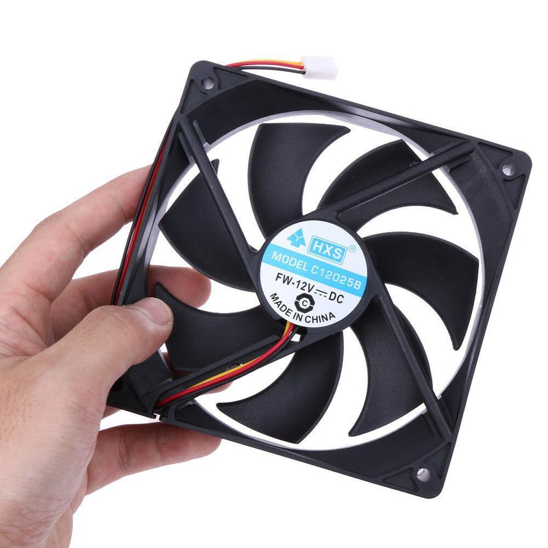 120mm 120x25mm 12V 3Pin DC Brushless PC Computer Case Cooler Fan