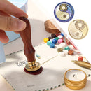 Wax Seal Stamp Retro Round Star Moon Sealing Wax Dedicated Copper Head (D) Newly