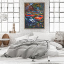 Full Cross Stitch Villa Car 11CT DIY Printed Needlework Embroidery Home Decor