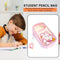 #A Clear Pencil Boxes Large Capacity Stationery Zipper Pencil Pouch School Suppl