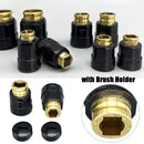 Case with Brush Holder Carbon Brush Cover Power Tool Parts Rubber Nut Holder