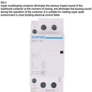 2P 40A 220V 50/60HZ Din rail Household ac contactor 2NO CEMFS LR