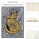 DIY Cat Special Shaped Diamond Painting 50 Pages A5 Sketchbook Drawing Book Gift