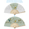 Bird Folding Fan DIY Handmade Oil Paint By Numbers Art Craft Fans