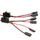 4 Way LED Light ON/OFF Switch Y-Cable Wire for TRX-4 SCX10 1/10 RC Crawler