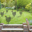 Acrylic Hollow Chicken Ornaments Backyard Lawn Stakes Yard Art Decor (C) Newly