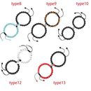 Matching Distance Black Bracelet Men Women Girlfriend Lovers Boyfriend Beads