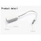 White Earphone Headphone Double Cord Adapter Y Splitter Cable Audio Cable