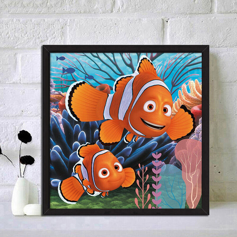 Goldfish Painting 5D Rhinestone Drill Diamond DIY Full Round Picture Kit Cartoon