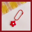 Color Flower Pendant Coin Purse Pendant Keychain Decorations Plastics Key Ring