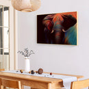 Colorful Elephant Drawing Frameless DIY Oil Paint by Numbers Canvas Decor