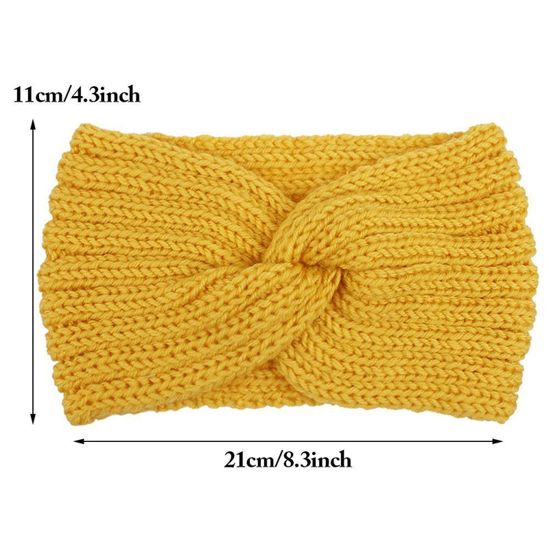Wrap Knitted Headband Hair Accessories Cross Knot Hairband Ear Warmer Headband