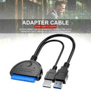 SATA to USB 3.0 2.5/3.5 inches HDD SSD Hard Drive Converters Line Adapters J2K1