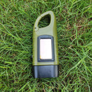 Hand Crank Solar Dynamo Torch Lamp Outdoor Emergency LED Flashlight (Green Newly