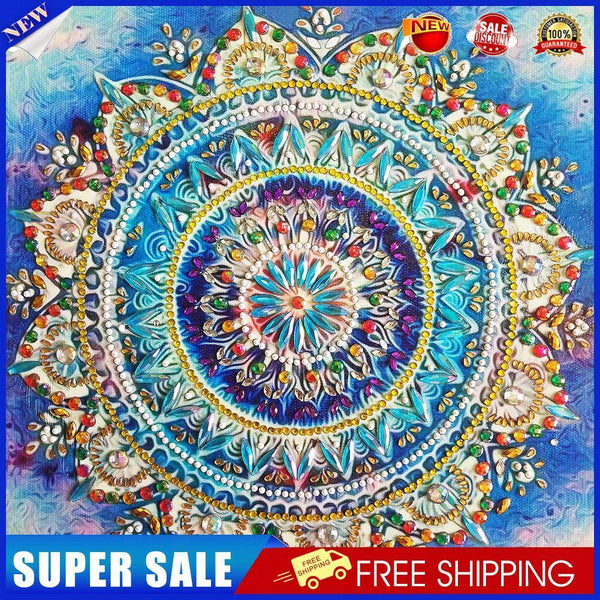 5D DIY Special Shaped Diamond Painting Folk Flower Cross Stitch Embroidery