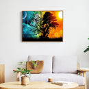 DIY Mosaic Rhinestone Painting Sun Moon Tree Full Round Drill Diamond Picture
