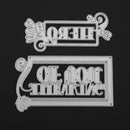 2pcs Hero Thinking Of You Cutting Dies Stencil Scrapbook Embossing DIY Card