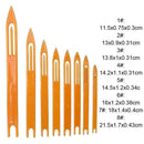 8Pcs 1# 2#Net Making Mending Needle For Fishing Trawls Nets Random Color S7D0